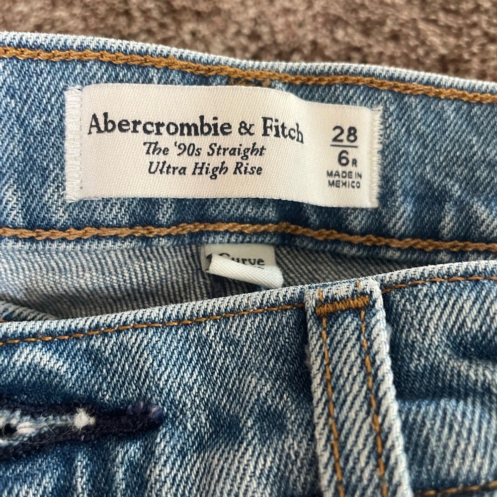 Abercrombie & Fitch curve love 90's straight ultra high rise 28/6 - Picture 3 of 6